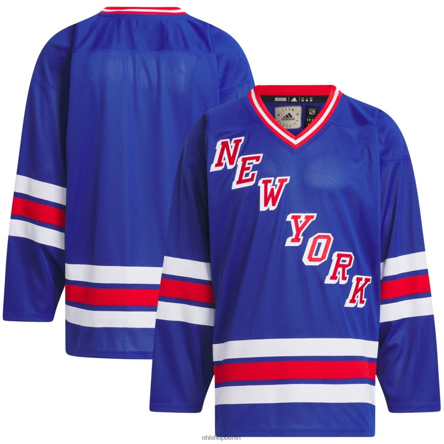 Männer NHL New York Rangers adidas Blue Team Classic Trikot Kleidung BF680T625