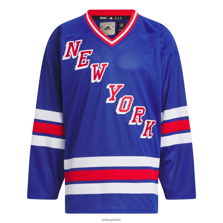 Männer NHL New York Rangers adidas Blue Team Classic Trikot Kleidung BF680T625