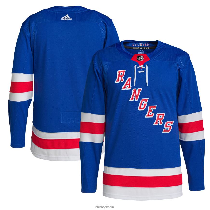 Männer NHL New York Rangers adidas Royal Home Primegreen authentisches Pro-Trikot Kleidung BF680T363