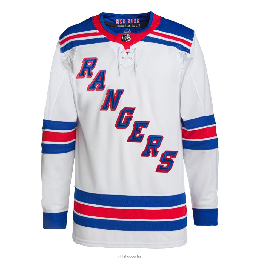 Männer NHL New York Rangers adidas weißes Away Primegreen Authentic Pro-Trikot Kleidung BF680T742