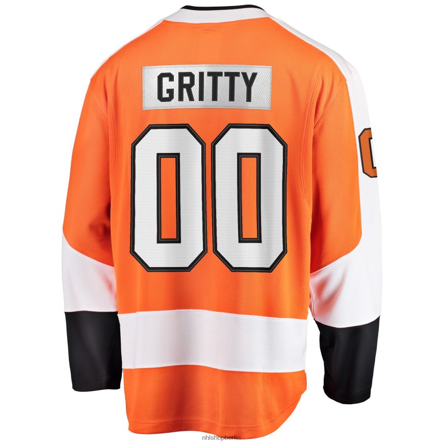 Männer NHL Orangefarbenes Breakaway-Spielertrikot der Philadelphia Flyers mit Logo der Gritty Fanatics Kleidung BF680T998