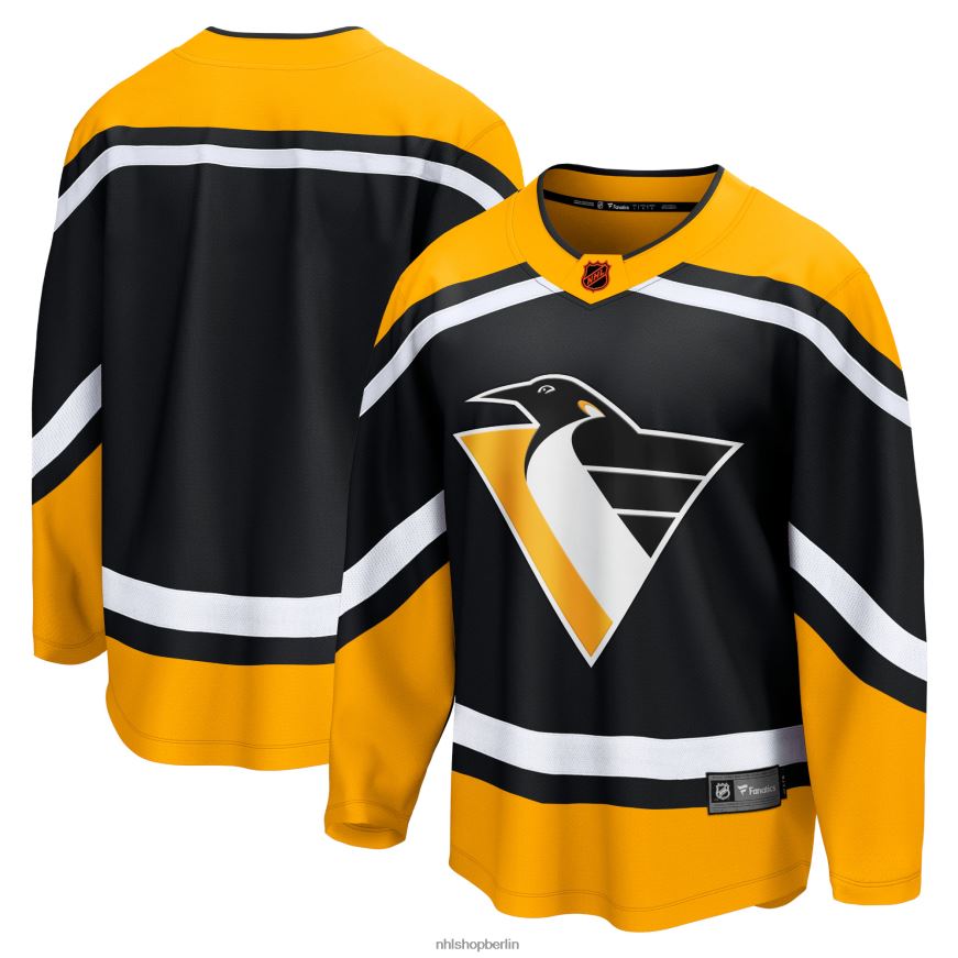 Männer NHL Pittsburgh Penguins Fanatics Branded Black Special Edition 20 Breakaway Blanko-Trikot Kleidung BF680T523