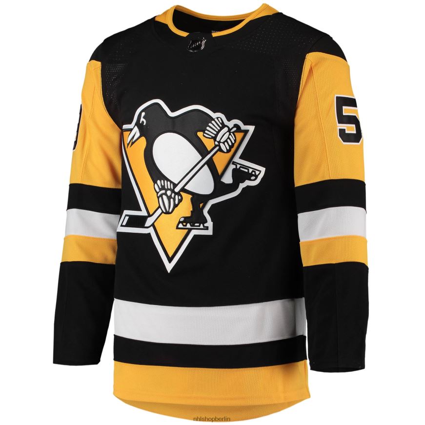 Männer NHL Pittsburgh Penguins Jake Guentzel Adidas Schwarz Home Primegreen Authentisches Pro-Spieler-Trikot Kleidung BF680T362