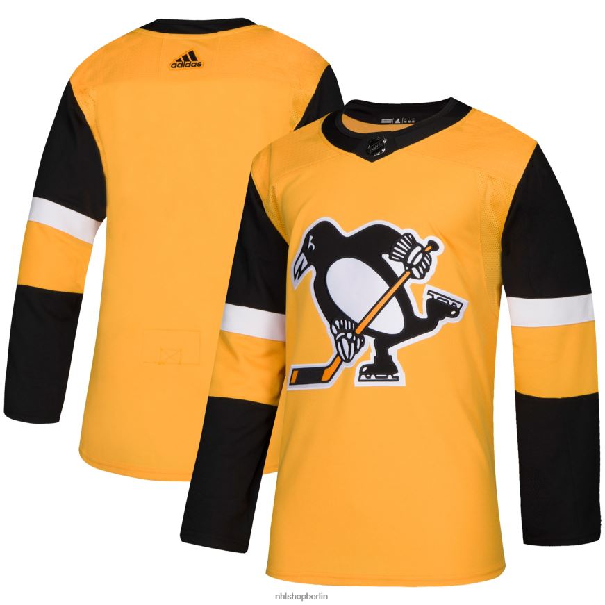 Männer NHL Pittsburgh Penguins adidas Gold Alternative Authentic-Trikot Kleidung BF680T1265