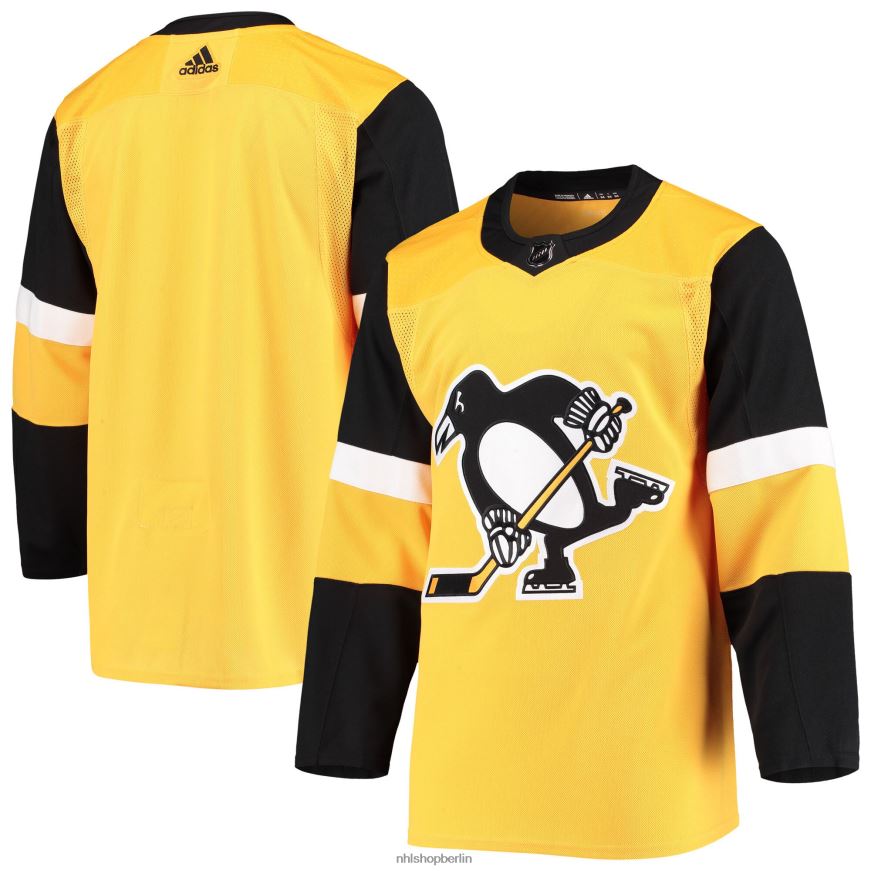 Männer NHL Pittsburgh Penguins adidas Gold Alternative Authentisches Teamtrikot Kleidung BF680T2070