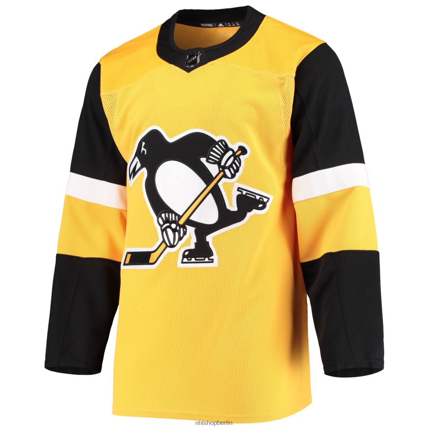 Männer NHL Pittsburgh Penguins adidas Gold Alternative Authentisches Teamtrikot Kleidung BF680T2070