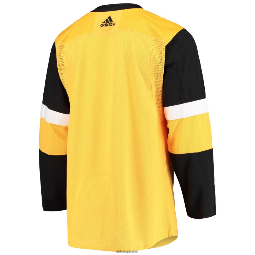 Männer NHL Pittsburgh Penguins adidas Gold Alternative Authentisches Teamtrikot Kleidung BF680T2070