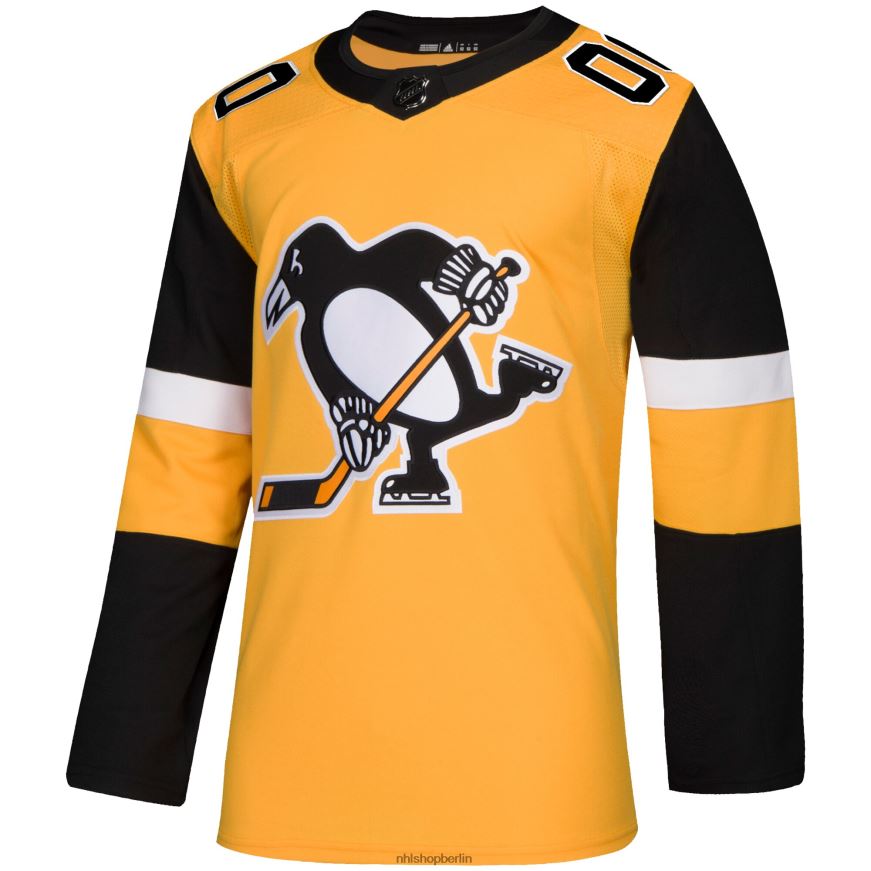 Männer NHL Pittsburgh Penguins adidas Gold Alternative authentisches individuelles Trikot Kleidung BF680T2002