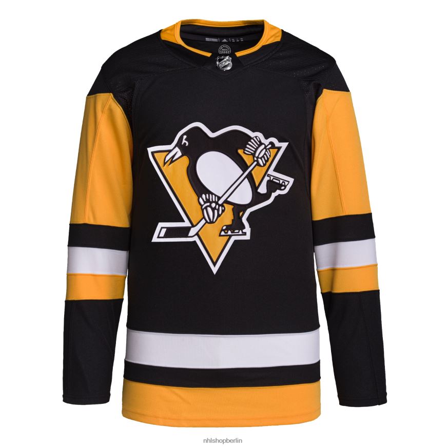 Männer NHL Pittsburgh Penguins adidas schwarzes Home-Primegreen-Authentisches Pro-Trikot Kleidung BF680T1560