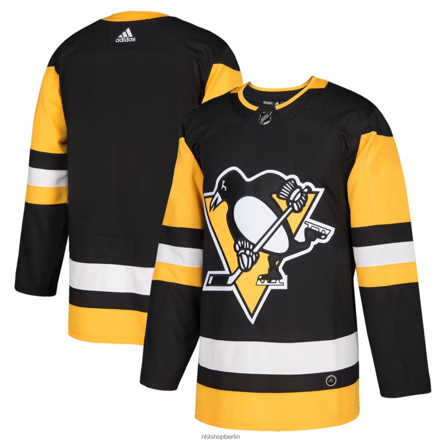 Männer NHL Pittsburgh Penguins adidas schwarzes authentisches Blanko-Heimtrikot Kleidung BF680T649