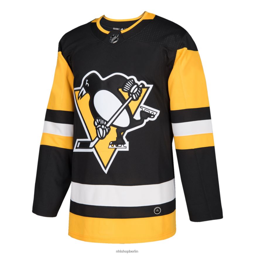 Männer NHL Pittsburgh Penguins adidas schwarzes authentisches Blanko-Heimtrikot Kleidung BF680T649