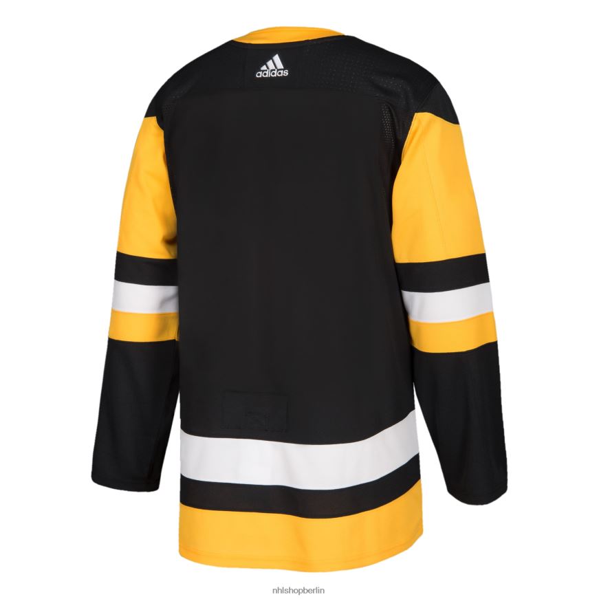 Männer NHL Pittsburgh Penguins adidas schwarzes authentisches Blanko-Heimtrikot Kleidung BF680T649