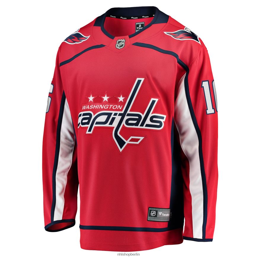 Männer NHL Rotes Breakaway-Heimtrikot der Washington Capitals mit Craig-Smith-Fanatiker-Logo Kleidung BF680T1986