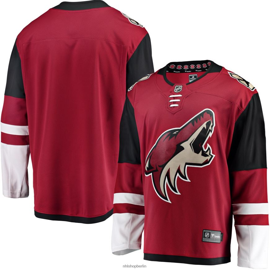 Männer NHL Rotes Breakaway-Heimtrikot mit Fanatics-Logo der Arizona Coyotes Kleidung BF680T2393