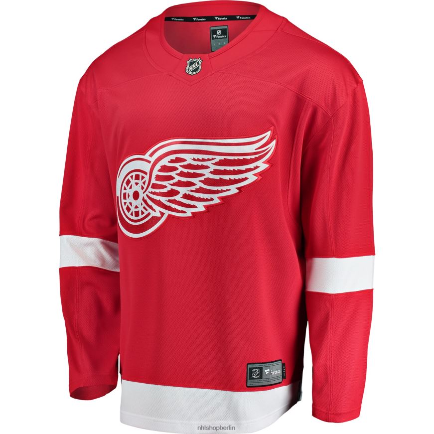 Männer NHL Rotes Breakaway-Heimtrikot mit Fanatics-Logo der Detroit Red Wings Kleidung BF680T422