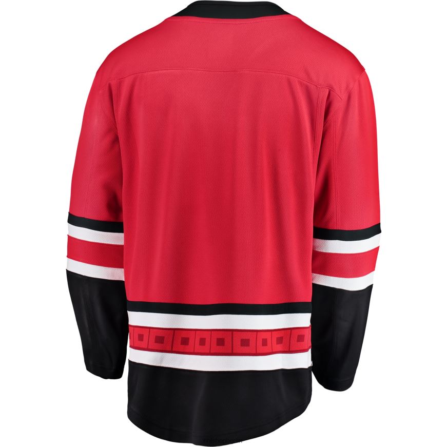 Männer NHL Rotes Breakaway-Heimtrikot mit Fanatiker-Logo der Carolina Hurricanes Kleidung BF680T305