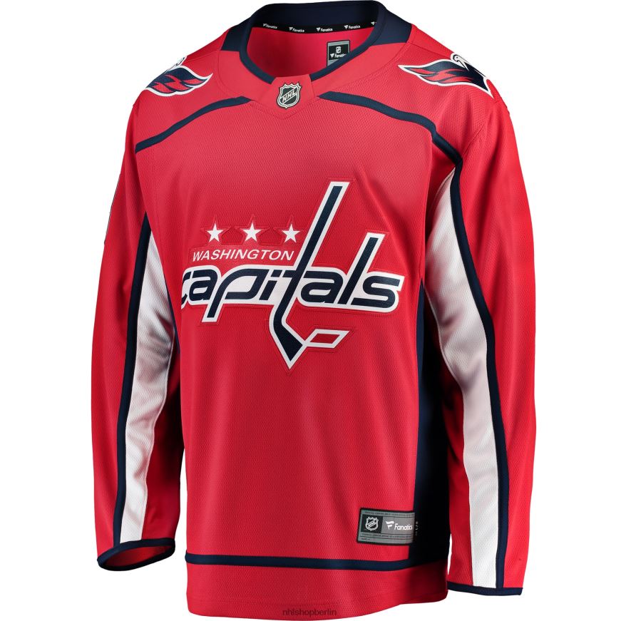 Männer NHL Rotes Breakaway-Heimtrikot mit Fanatiker-Logo der Washington Capitals Kleidung BF680T922