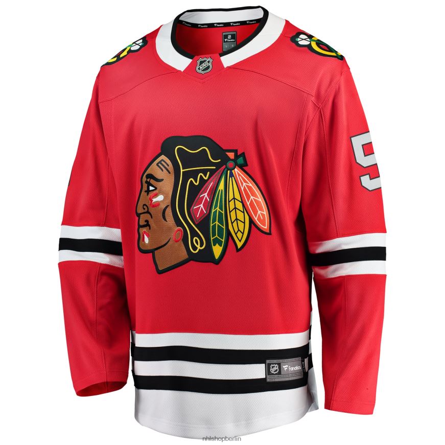 Männer NHL Rotes Breakaway-Spielertrikot der Chicago Blackhawks mit Connor Murphy Fanatics-Logo Kleidung BF680T1816