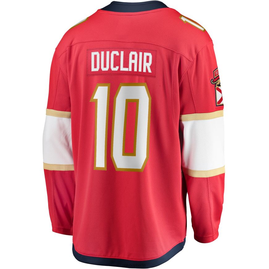 Männer NHL Rotes Breakaway-Spielertrikot der Florida Panthers mit Fanatics-Logo von Anthony Duclair Kleidung BF680T1750