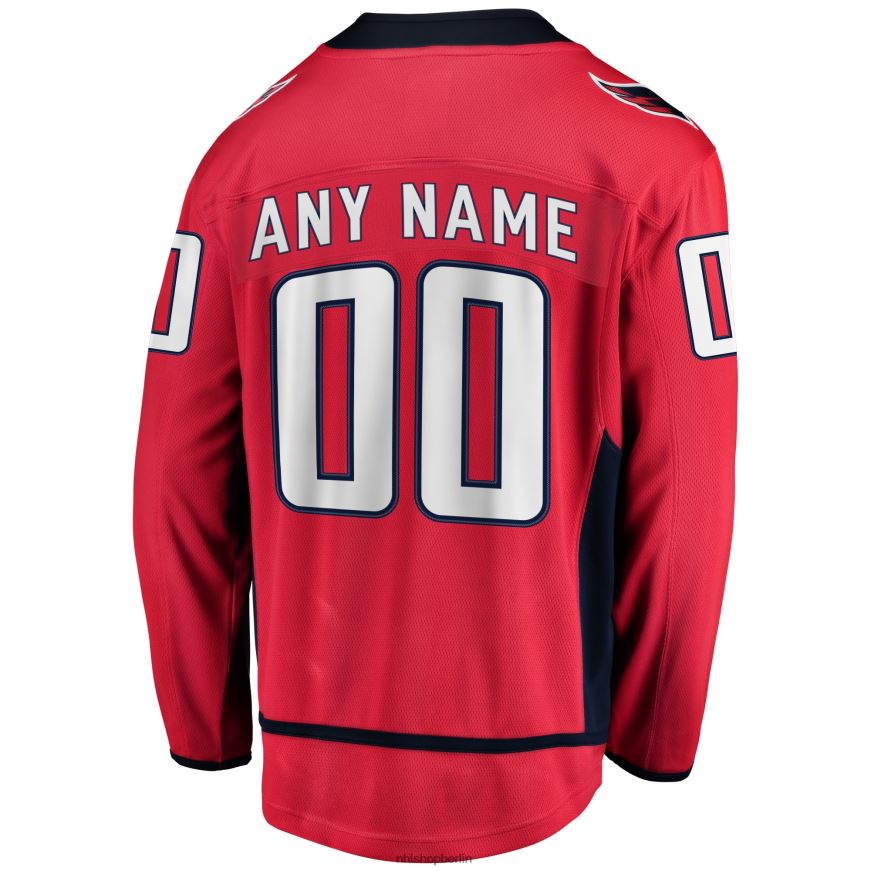 Männer NHL Rotes Home-Breakaway-Trikot mit Fanatiker-Logo der Washington Capitals Kleidung BF680T601