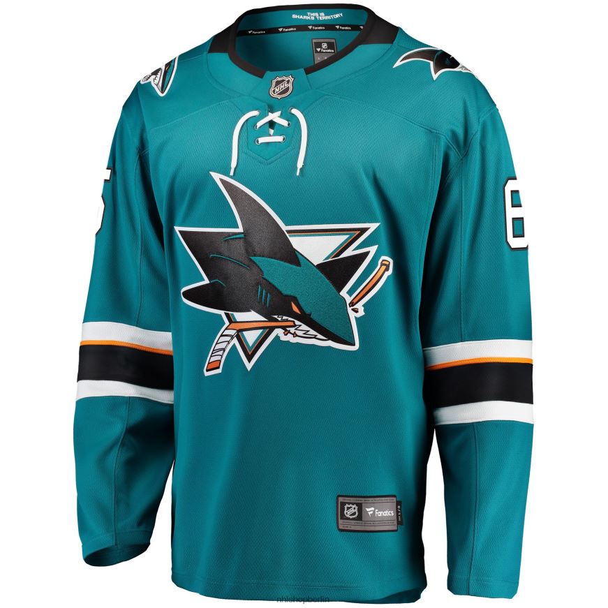 Männer NHL San Jose Sharks Erik Karlsson Fanatics Branded Teal 2021/22 Home Premier Breakaway Player Jersey Kleidung BF680T266