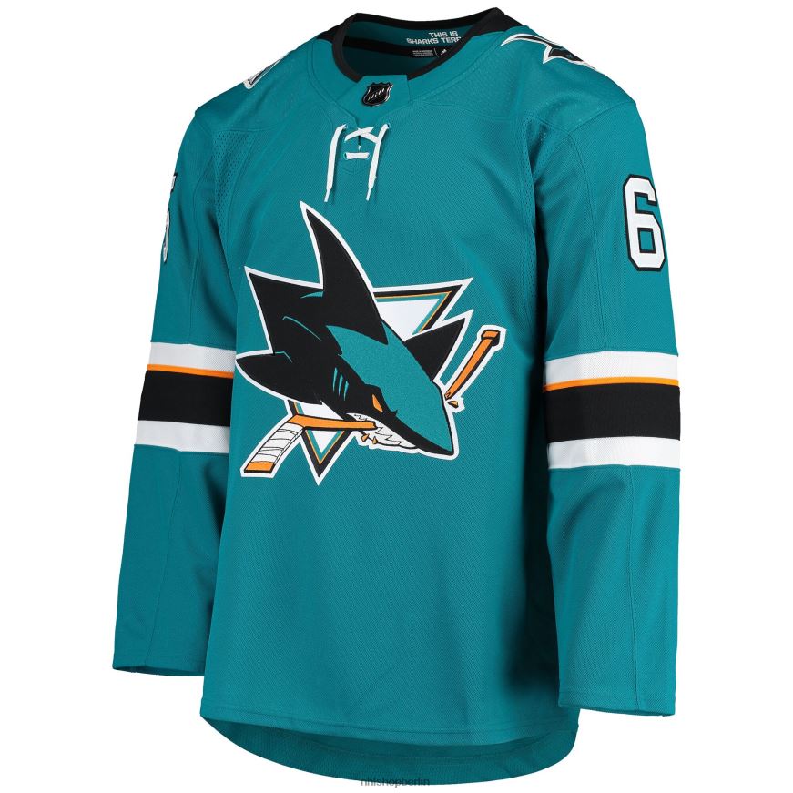 Männer NHL San Jose Sharks Erik Karlsson adidas Teal Authentisches Teamspieler-Heimtrikot Kleidung BF680T1652