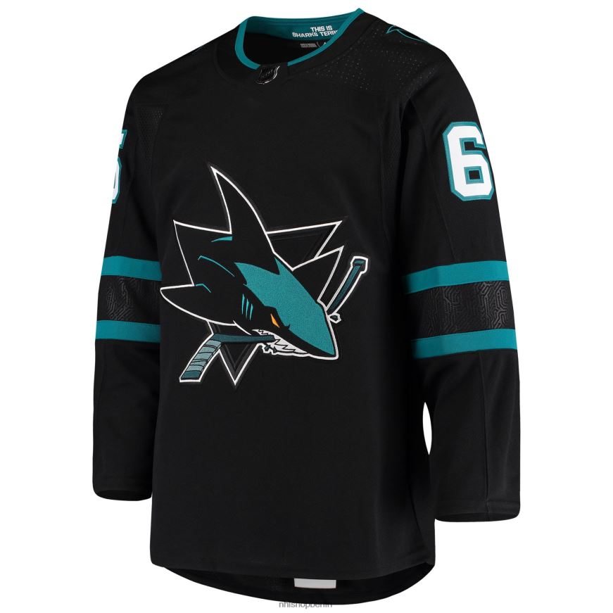 Männer NHL San Jose Sharks Erik Karlsson adidas schwarzes alternatives authentisches Trikot Kleidung BF680T1807