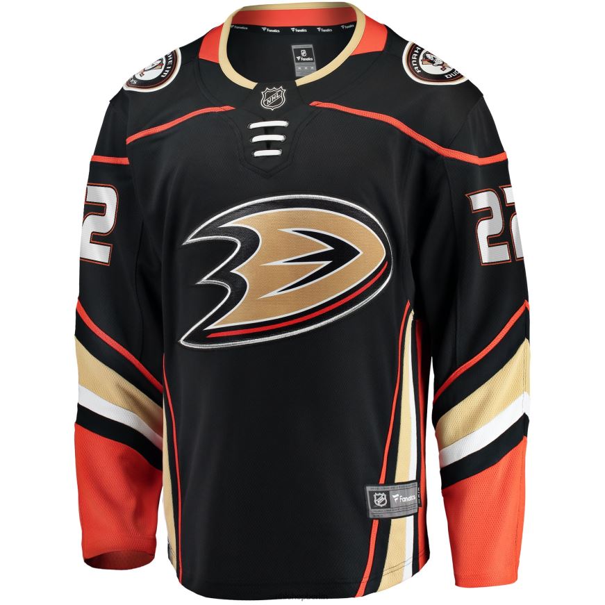 Männer NHL Schwarzes Breakaway-Heimtrikot der Anaheim Ducks mit Fanatics-Logo von Kevin Shattenkirk Kleidung BF680T1873