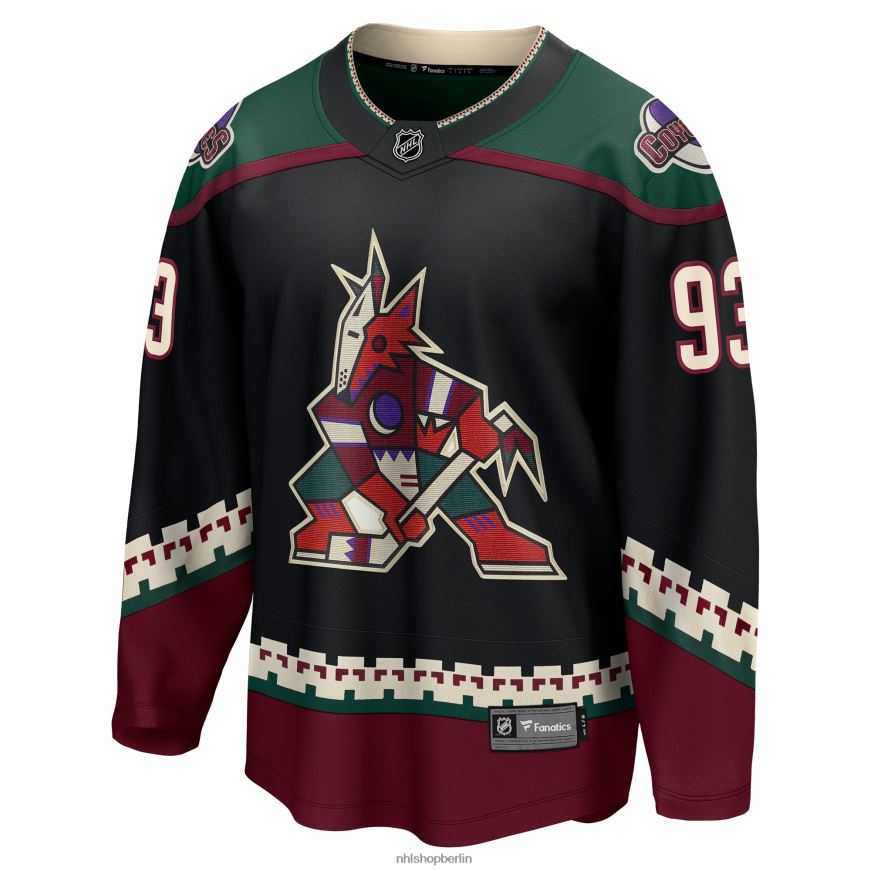 Männer NHL Schwarzes Breakaway-Heimtrikot der Arizona Coyotes mit Jakub Voracek Fanatics-Logo Kleidung BF680T1913