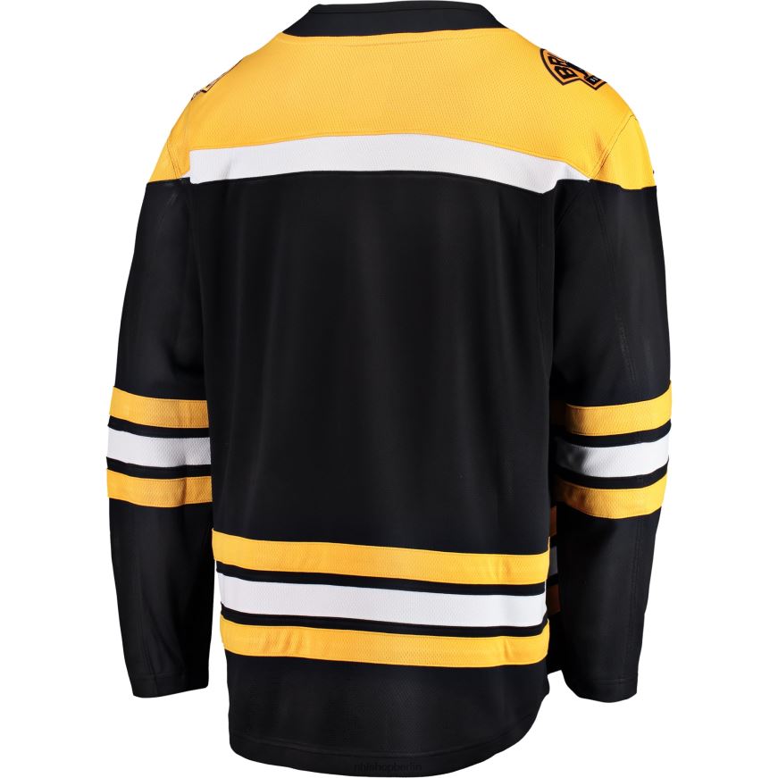 Männer NHL Schwarzes Breakaway-Heimtrikot mit Fanatics-Logo der Boston Bruins Kleidung BF680T62