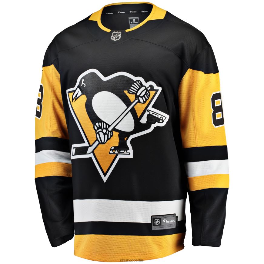 Männer NHL Schwarzes Heim-Ausreißertrikot der Pittsburgh Penguins mit Fanatics-Logo von Brian Dumoulin Kleidung BF680T1665