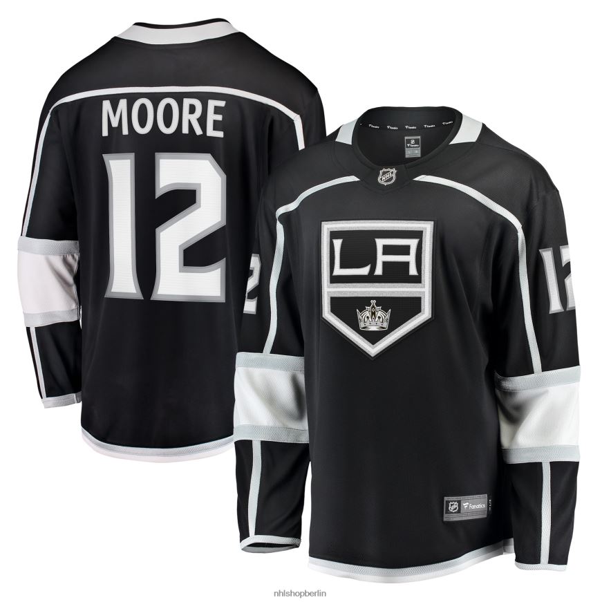 Männer NHL Schwarzes Trevor Moore-Fanatiker-Heimtrikot der Los Angeles Kings mit Branding für abtrünnige Spieler Kleidung BF680T1824