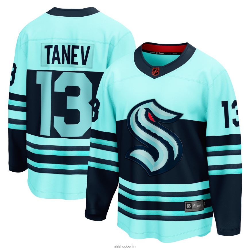 Männer NHL Seattle Kraken Brandon Tanev Fanatics Branded Teal Special Edition 20 Breakaway-Spielertrikot Kleidung BF680T339