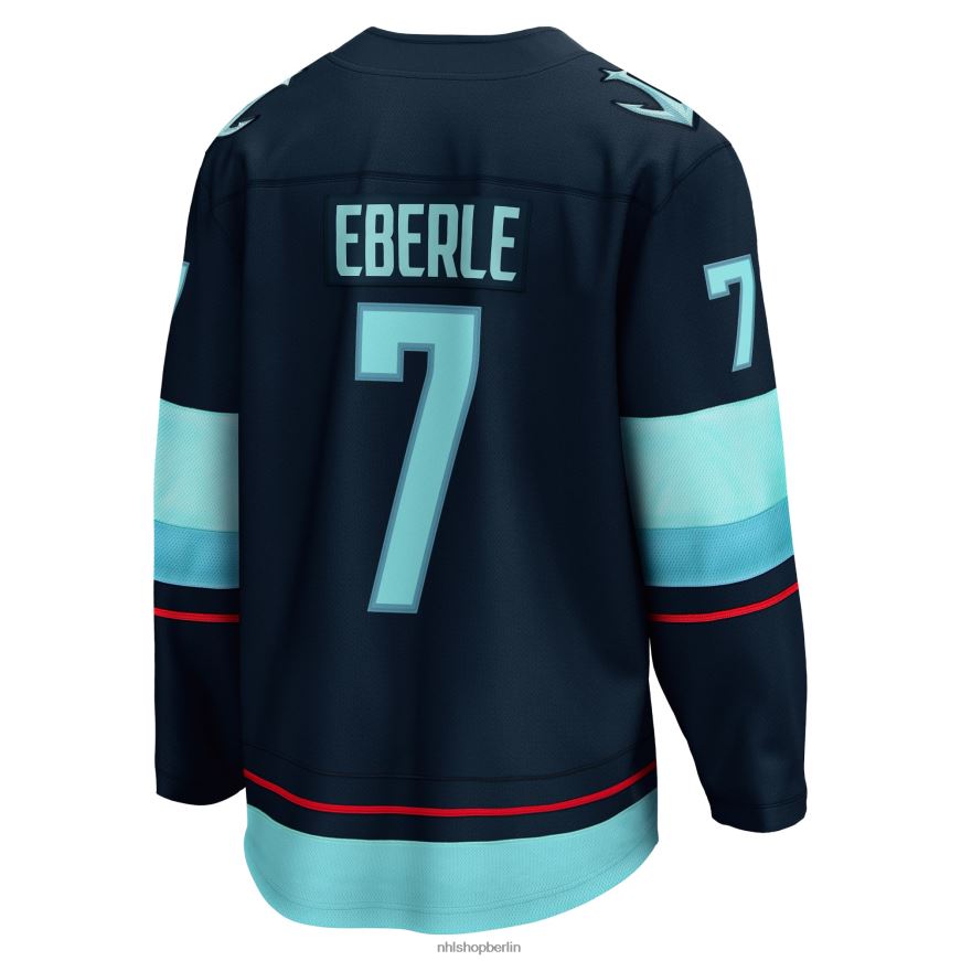 Männer NHL Seattle Kraken Jordan Eberle Fanatics Branded Deep Sea Blue Home Premier Breakaway Player Trikot Kleidung BF680T131