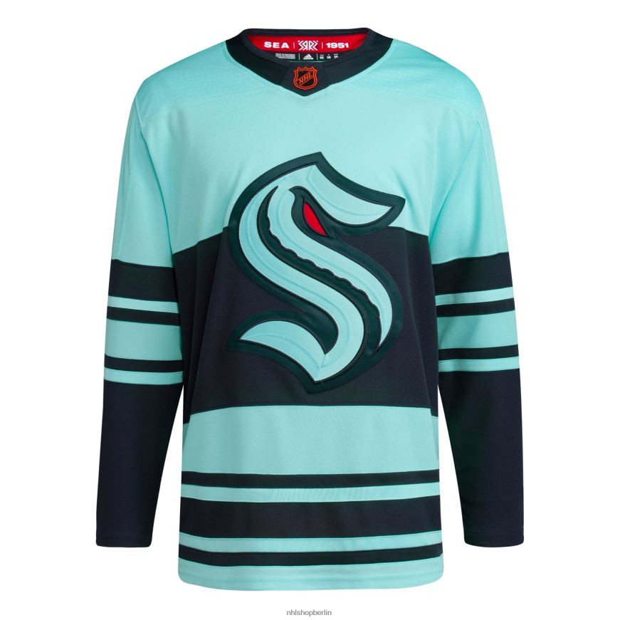 Männer NHL Seattle Kraken adidas Teal Reverse Retro 20 Authentic Blank Jersey Kleidung BF680T2344