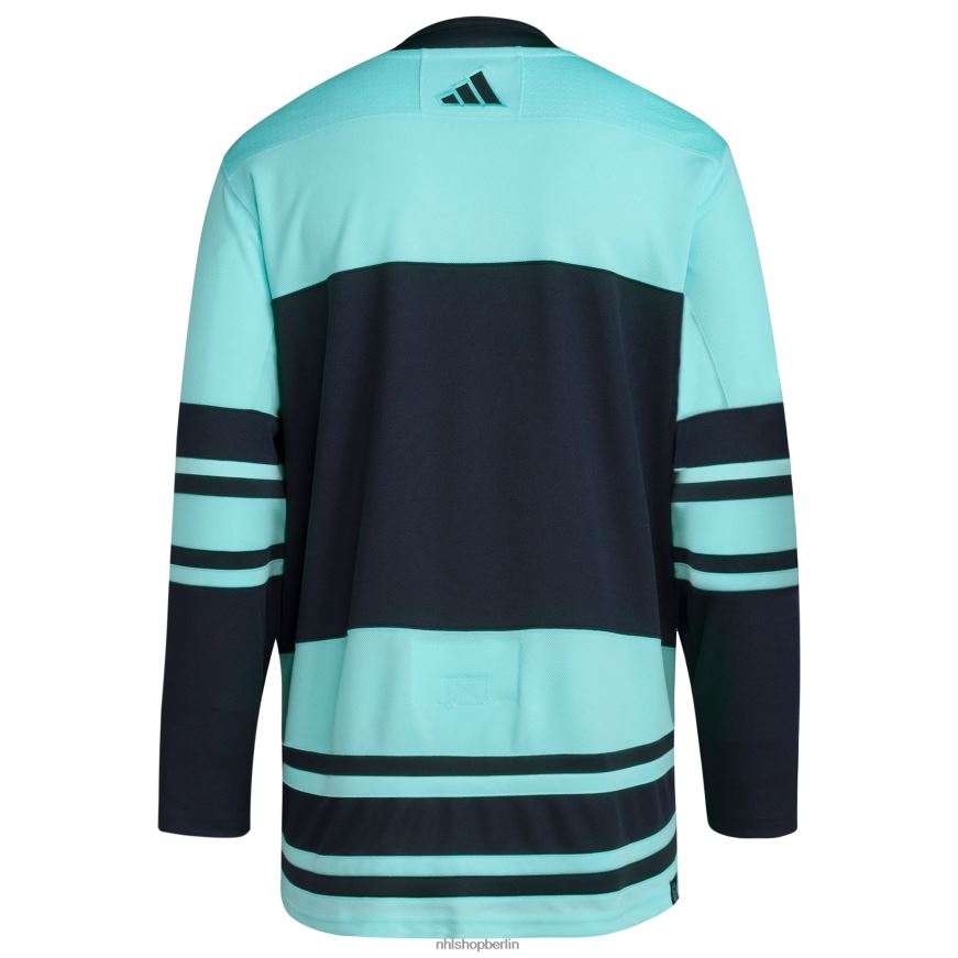 Männer NHL Seattle Kraken adidas Teal Reverse Retro 20 Authentic Blank Jersey Kleidung BF680T2344