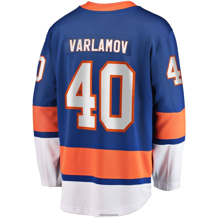 Männer NHL Semyon Varlamov Fanatics Branded Royal Replika-Spielertrikot der New York Islanders Kleidung BF680T1864