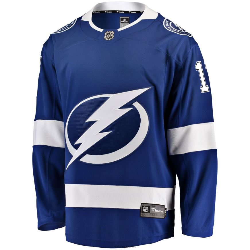 Männer NHL Tampa Bay Lightning Alex Killorn Fanatics-gebrandetes blaues Home-Breakaway-Spielertrikot Kleidung BF680T1426