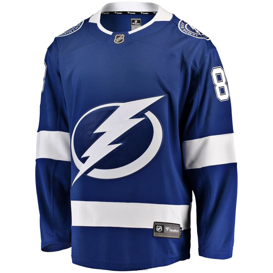 Männer NHL Tampa Bay Lightning Andrei Vasilevskiy Fanatics-gebrandetes blaues Home-Premier-Breakaway-Spielertrikot Kleidung BF680T73