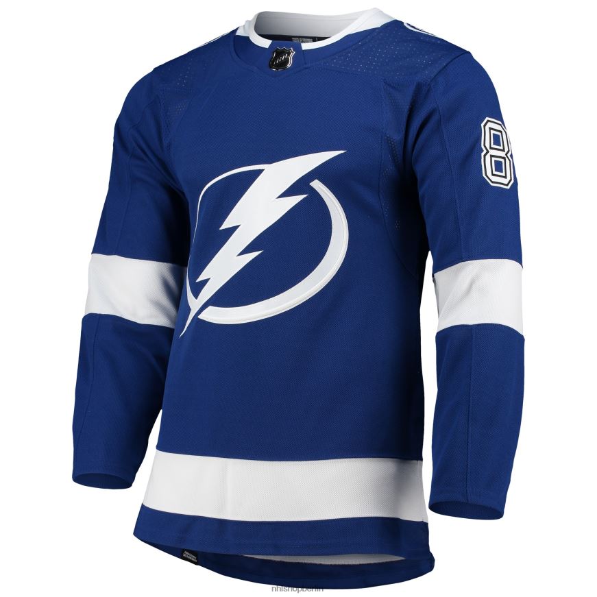 Männer NHL Tampa Bay Lightning Nikita Kucherov Adidas Blue Home Primegreen Authentisches Pro-Spieler-Trikot Kleidung BF680T222