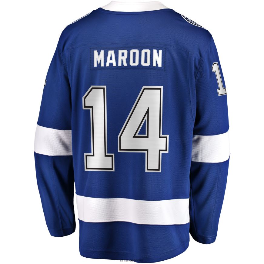 Männer NHL Tampa Bay Lightning Pat Maroon Fanatics-Markenblaues Replica-Spielertrikot Kleidung BF680T2333