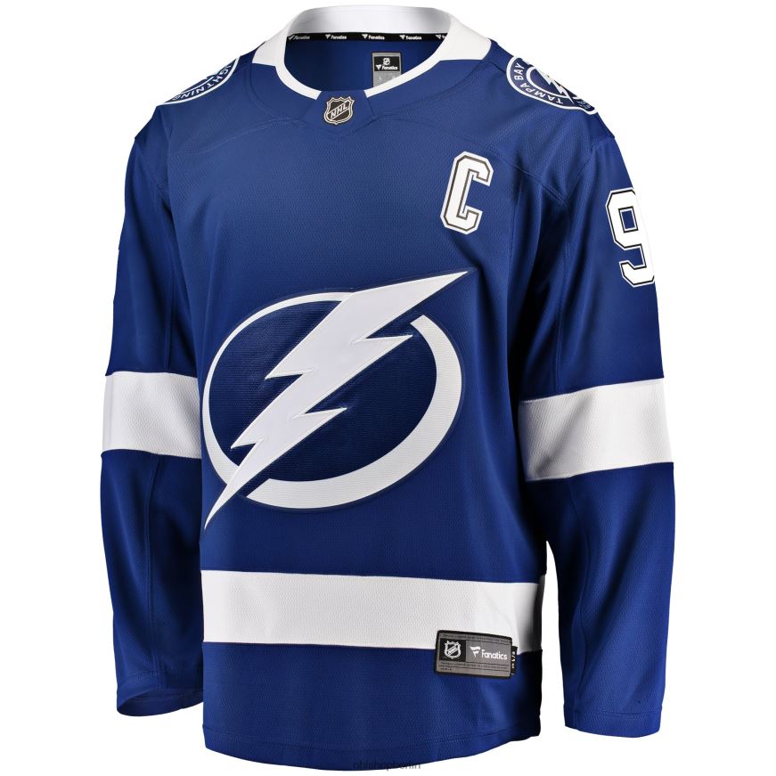 Männer NHL Tampa Bay Lightning Steven Stamkos Fanatics-gebrandetes blaues Breakaway-Spielertrikot Kleidung BF680T51