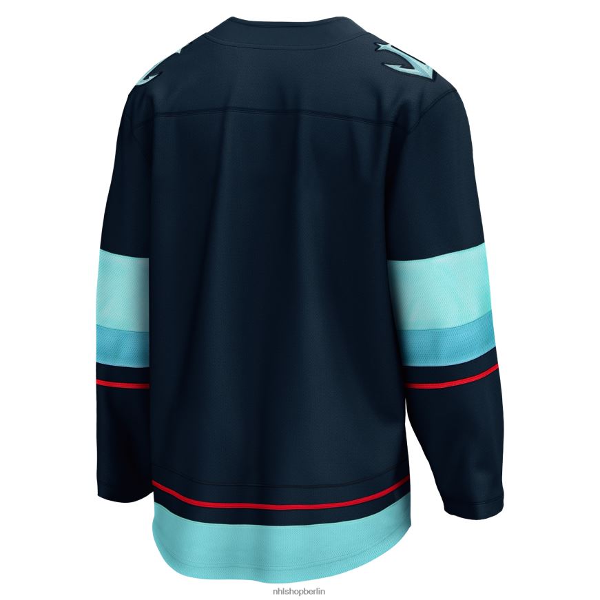 Männer NHL Tiefseeblaues Breakaway-Heimtrikot mit Fanatics-Logo von Seattle Kraken Kleidung BF680T103