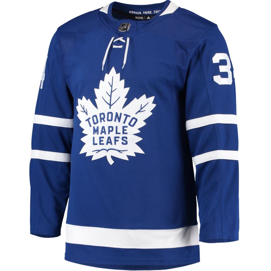 Männer NHL Toronto Maple Leafs Auston Matthews Adidas Blue Home Primegreen Authentisches Pro-Spieler-Trikot Kleidung BF680T223