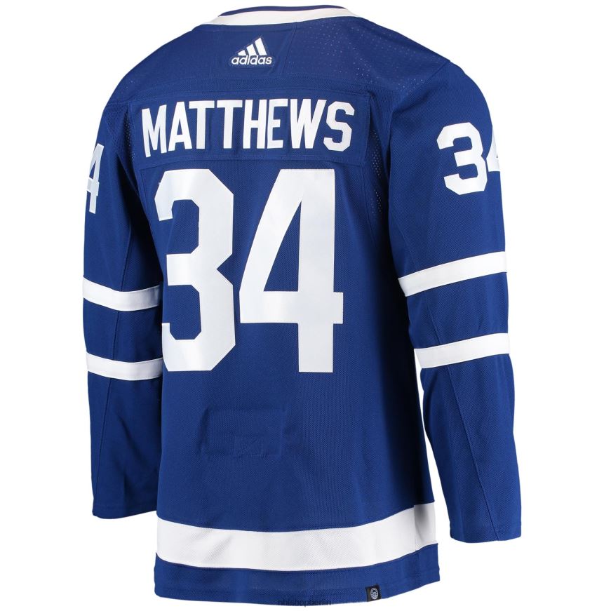 Männer NHL Toronto Maple Leafs Auston Matthews Adidas Blue Home Primegreen Authentisches Pro-Spieler-Trikot Kleidung BF680T223