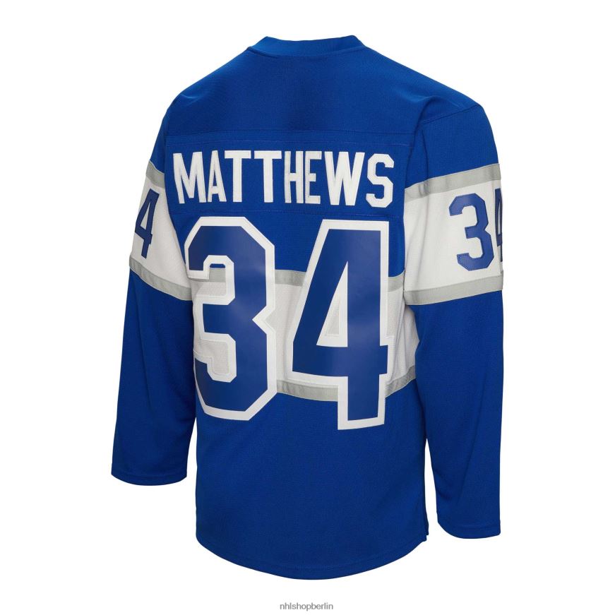 Männer NHL Toronto Maple Leafs Auston Matthews Mitchell  Ness Blue 2017 Blue Line Spielertrikot Kleidung BF680T566