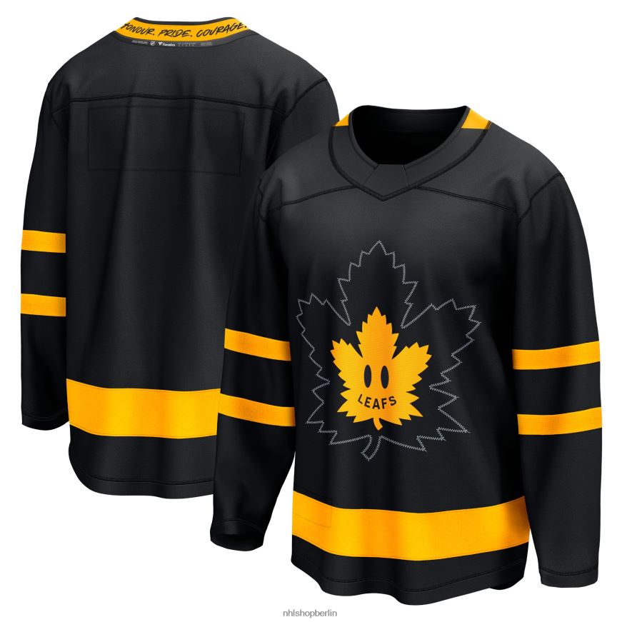 Männer NHL Toronto Maple Leafs John Tavares Fanatics gebrandetes schwarzes Alternative Premier Breakaway Wende-Spielertrikot Kleidung BF680T396