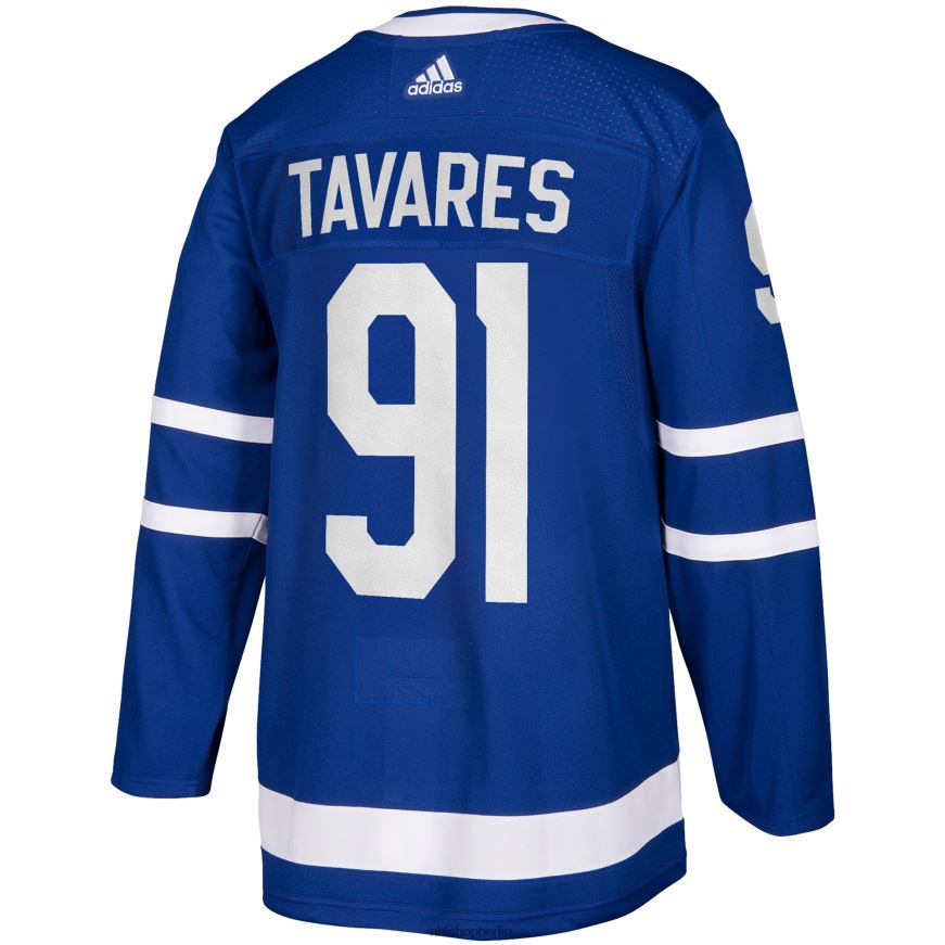 Männer NHL Toronto Maple Leafs John Tavares adidas blaues authentisches Heimspielertrikot Kleidung BF680T1191