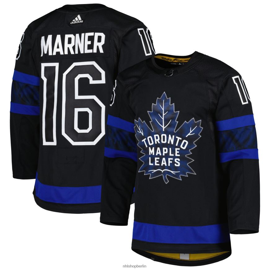 Männer NHL Toronto Maple Leafs Mitch Marner adidas Schwarz Alternative Primegreen Authentisches Pro-Spieler-Trikot Kleidung BF680T350