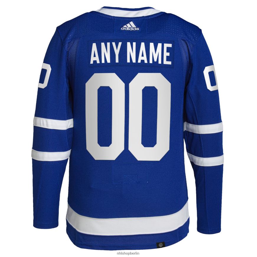 Männer NHL Toronto Maple Leafs adidas Royal Home Primegreen Authentic Pro Custom Trikot Kleidung BF680T2204